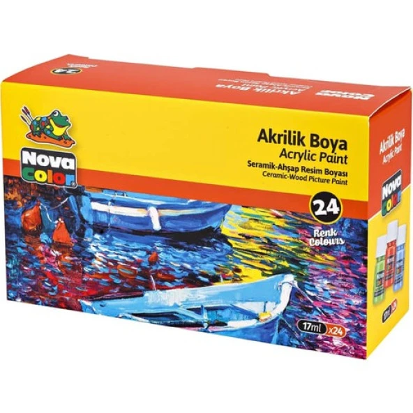 N.Color Akrilik Boya Sise 24' Lü (17 Ml) ürün görseli 1