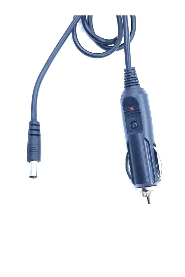 Ledli 1,5m Kablolu 12 Volt Süperbox Modem Araç Çakmaklık Şarj Kablosu 5.5-2.5mm ürün görseli 1