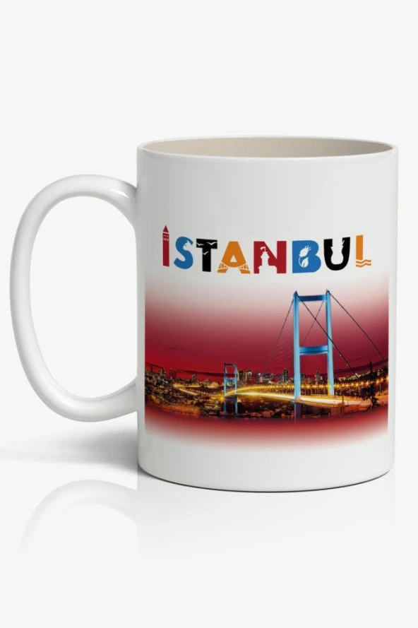 İstanbul Baskılı Kupa Bardak Baskılı Kahve Kupa Bardak-6 ürün görseli 1