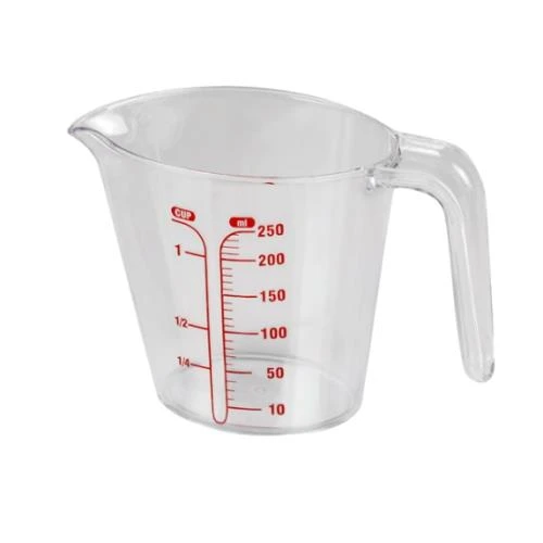250 ML DERECELİ POLİKARBON ÖLÇÜ KABI ürün görseli 1