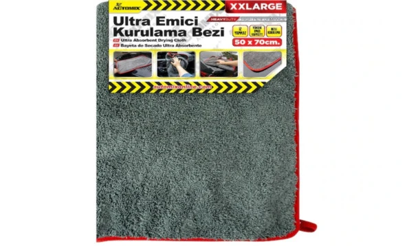Ultra Emici Gri Kurulama Bezi Çift Kat- 50x70 XXL ürün görseli 1