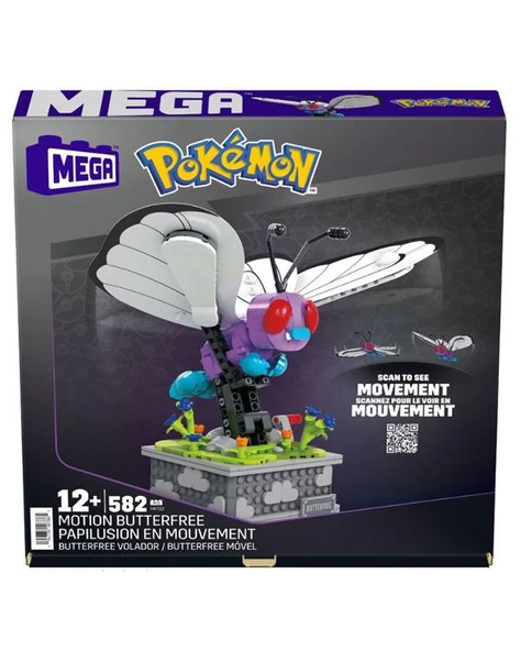 Pokemon Construx Motion Butterfree Mekanik Yapı Blok Seti HKT22 ürün görseli 1