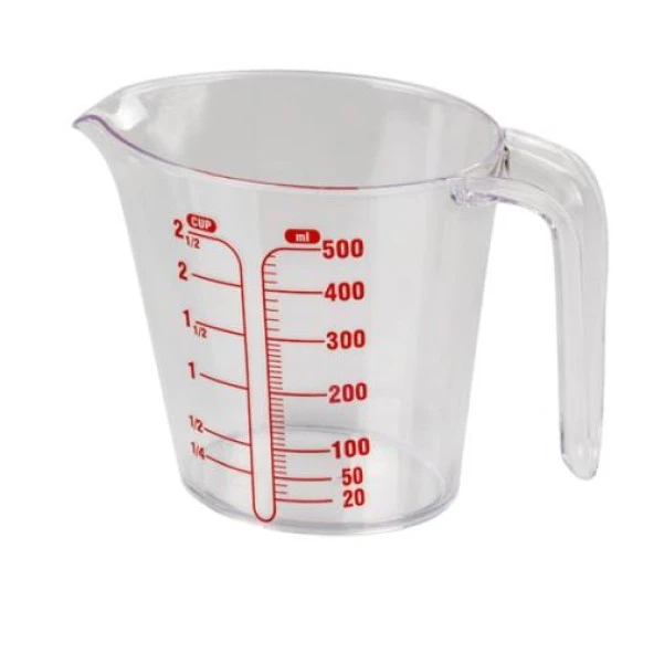 500 ML DERECELİ POLİKARBON ÖLÇÜ KABI ürün görseli 1