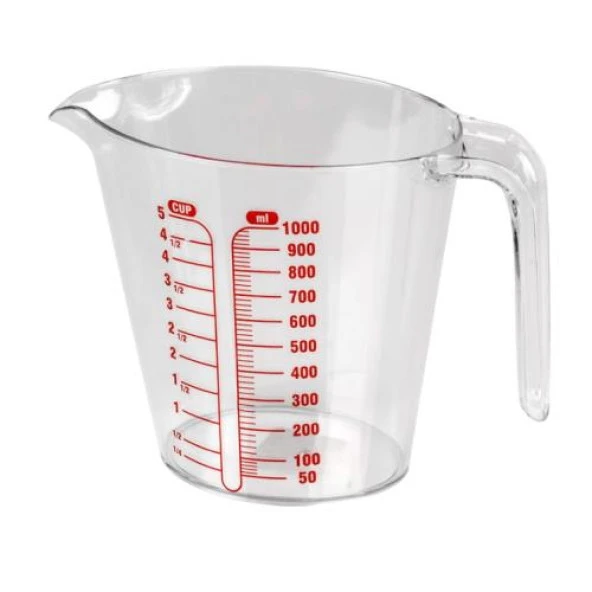 1000 ML DERECELİ POLİKARBON ÖLÇÜ KABI ürün görseli 1
