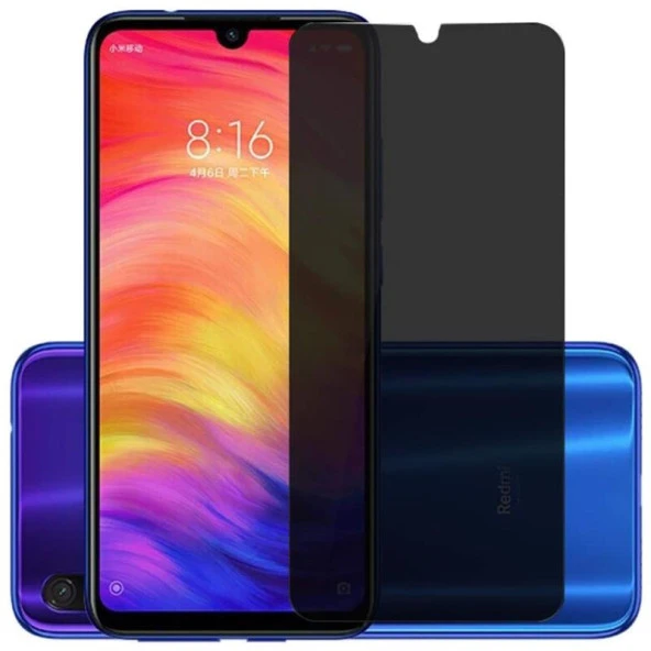 Redmi 9C ile Uyumlu HAYALET(Privacy) Esnek 9H Nano Kırılmayan Ekran Koruyucu ürün görseli 1