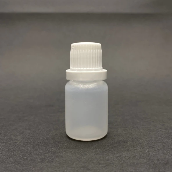 10 cc Shot Şişesi  - Kilitli Kapaklı - Natürel - 10 ml Polietilen Shot Şişesi x 10 adet ürün görseli 1