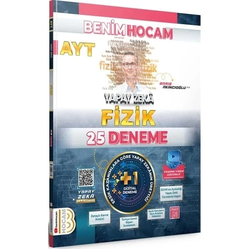 AYT YAPAY ZEKA FİZİK 25 DENEME  BENİM HOCAM ürün görseli 1