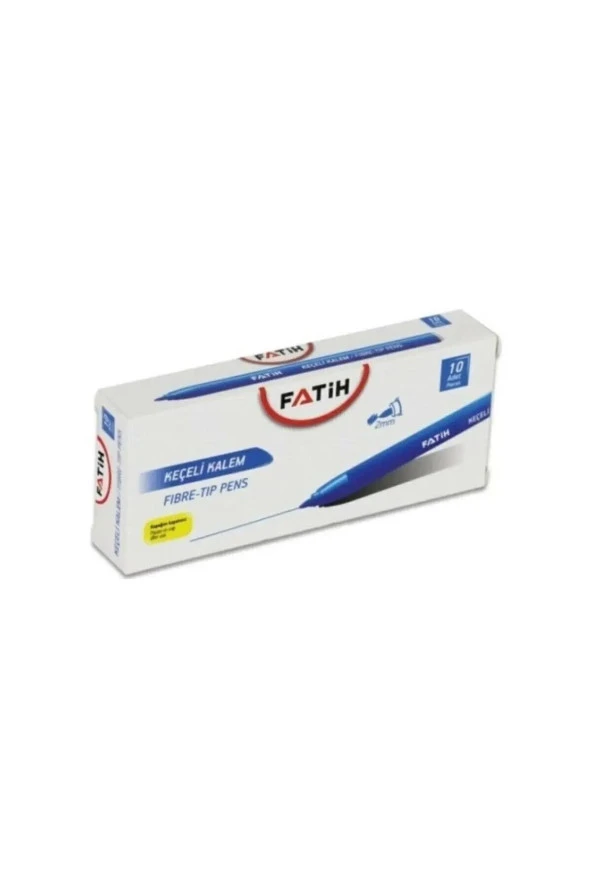 Fatih Keçeli Boya Kalemi Ofis Tipi Mavi (10 Lu Paket) ürün görseli 1