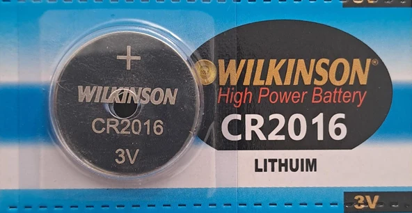 WİLKİNSON CR2016 LITHUIM 3V PİL ( 1 ADET FİYATIDIR ) ürün görseli 1