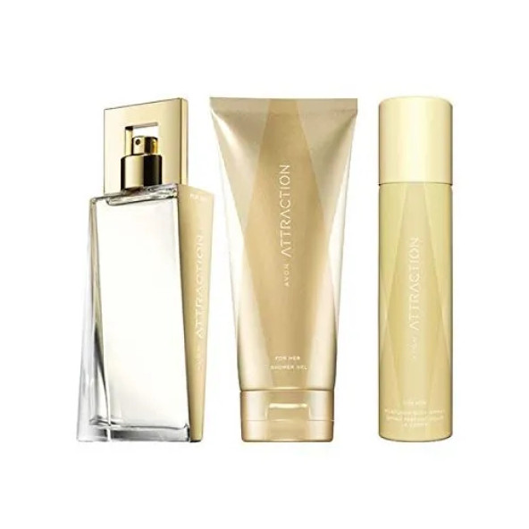 Avon Attraction Kadın Parfüm Losyon Deodorant Üçlü Set ürün görseli 1