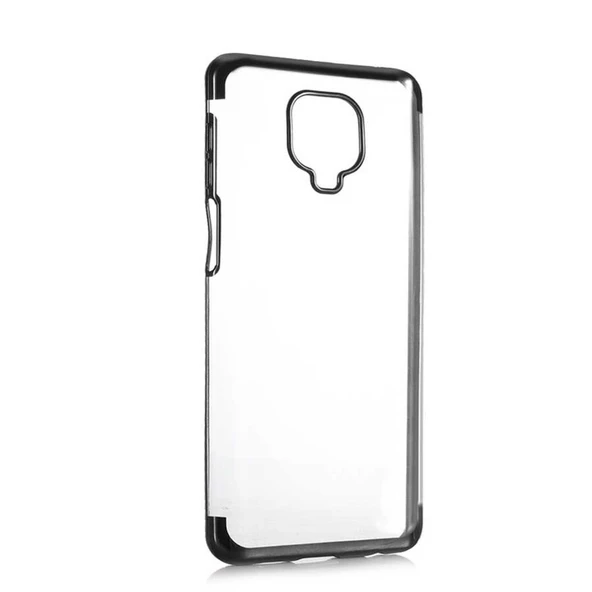 Redmi Note 9 Pro - Redmi Note 9S Köşeleri Renkli Şeffaf Kılıf - Resim 3