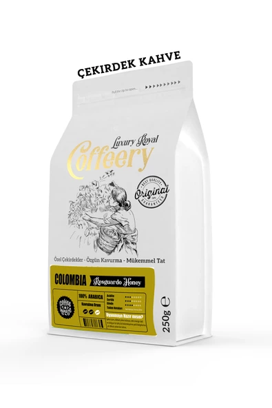 Colombia Resguardo Honey Yöresel Kahve 750 gr (Çekirdek) ürün görseli 1