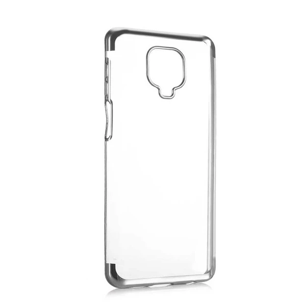 Redmi Note 9 Pro - Redmi Note 9S Köşeleri Renkli Şeffaf Kılıf - Resim 9