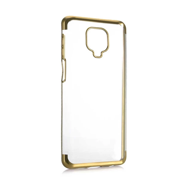 Redmi Note 9 Pro - Redmi Note 9S Köşeleri Renkli Şeffaf Kılıf - Resim 4
