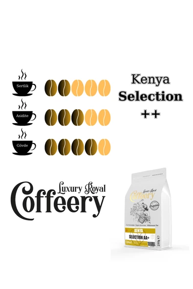 Kenia AA+ Mount Selection Yöresel Kahve 250 gr (Çekirdek) - Resim 2