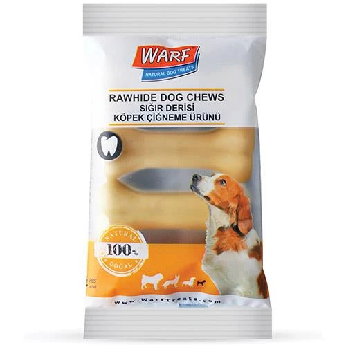 Warf Sığır Derisi Köpek Ödül Kemiği Naturel 100 Gr (4lü Paket) ürün görseli 1