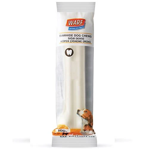 Warf Sığır Derisi Köpek Beyaz Ödül Kemiği 150 Gr-20,5 Cm ürün görseli 1