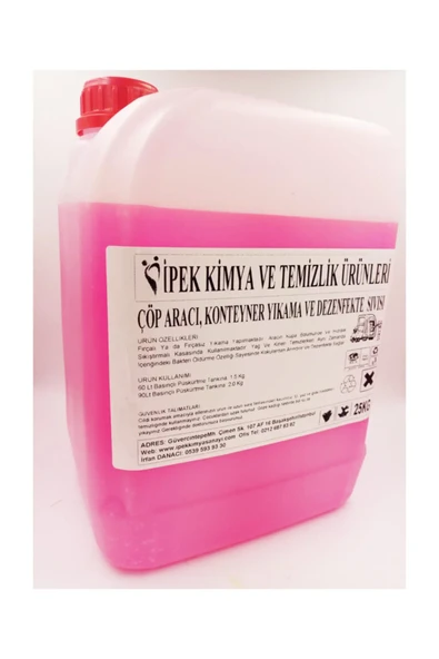 DTX KİMYA ÇÖP ARACI YIKAMA VE DEZENFEKTE SOLİSYONU YAĞ SÖKÜCÜ  25 KG ürün görseli 1