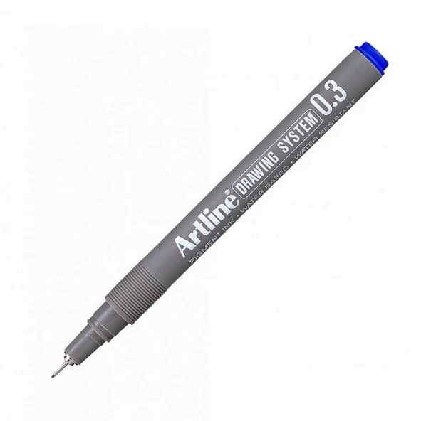 ARTLINE CIZIM KALEMI 03mm MAVI 1 LI BLS.(233) ürün görseli 1