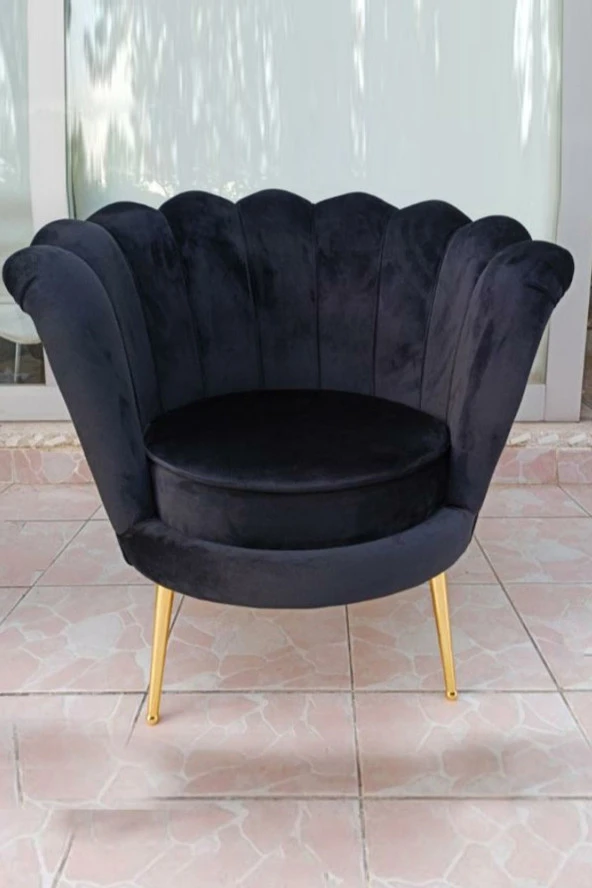 LOVİSSE HOME Siyah Papatya Berjer ürün görseli 1