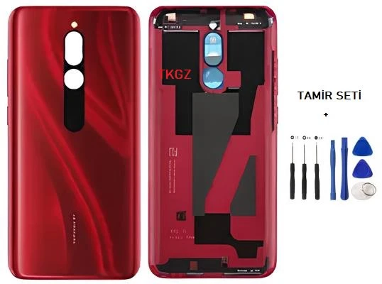 Xiaomi Redmi 8 FULL Kasa Arka Kapak Yan Tuş Takımı KIRMIZI - TAMİR SETİ ürün görseli 1
