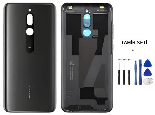 Xiaomi Redmi 8 FULL Kasa Arka Kapak Yan Tuş Takımı SİYAH - TAMİR SETİ ürün görseli 1