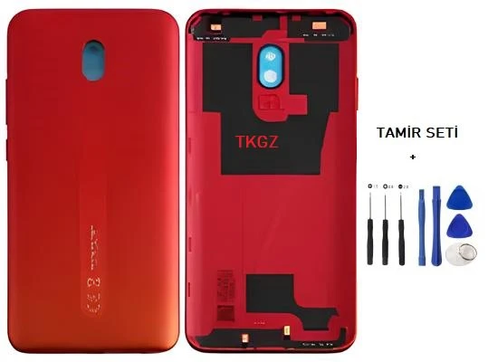 Xiaomi Redmi 8A FULL Kasa Arka Kapak Yan Tuş Takımı KIRMIZI - TAMİR SETİ ürün görseli 1