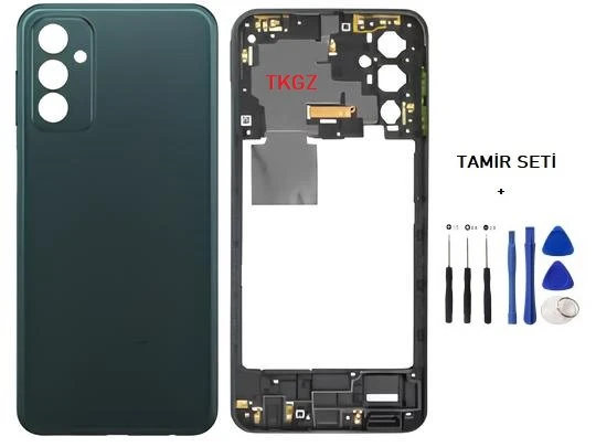 Samsung Galaxy M23  - SM-M236 FULL Kasa Arka Kapak Takım SİYAH - TAMİR SETİ ürün görseli 1