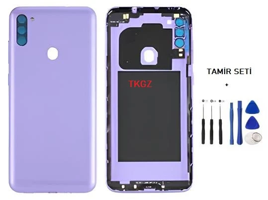Samsung Galaxy M11  - SM-M115 FULL Kasa Arka Kapak Takım MOR - TAMİR SETİ ürün görseli 1