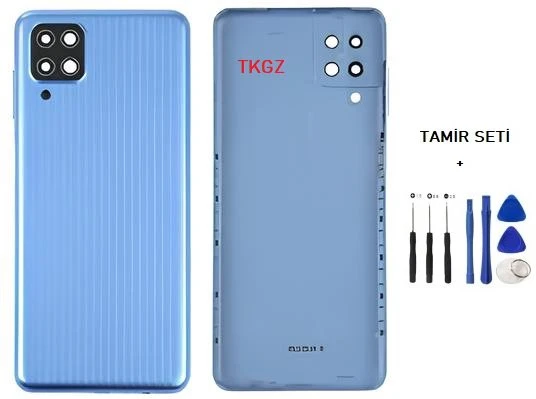 Samsung Galaxy M12  - SM-M127 FULL Kasa Arka Kapak Takım MAVİ - TAMİR SETİ ürün görseli 1
