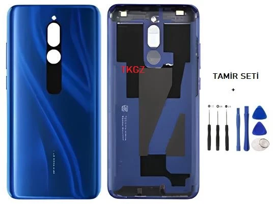 Xiaomi Redmi 8 FULL Kasa Arka Kapak Yan Tuş Takımı MAVİ - TAMİR SETİ ürün görseli 1