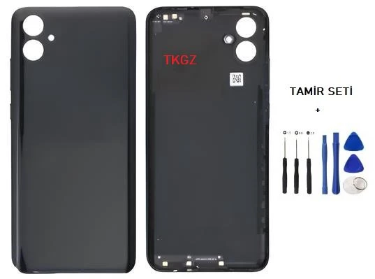 Samsung Galaxy A04E - SM-A042 FULL Kasa Arka Kapak Takım SİYAH - TAMİR SETİ ürün görseli 1