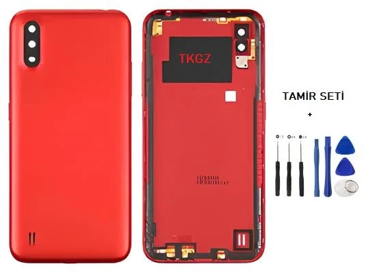 Samsung Galaxy A01  - SM-A015 FULL Kasa Arka Kapak Takım KIRMIZI - TAMİR SETİ ürün görseli 1