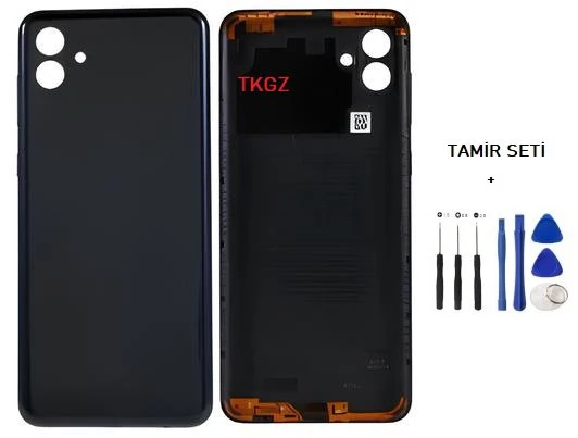 Samsung Galaxy A04 - SM-A045 FULL Kasa Arka Kapak Takım SİYAH - TAMİR SETİ ürün görseli 1