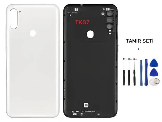Samsung Galaxy A11  - SM-A115F FULL Kasa Arka Kapak Takım BEYAZ - TAMİR SETİ ürün görseli 1