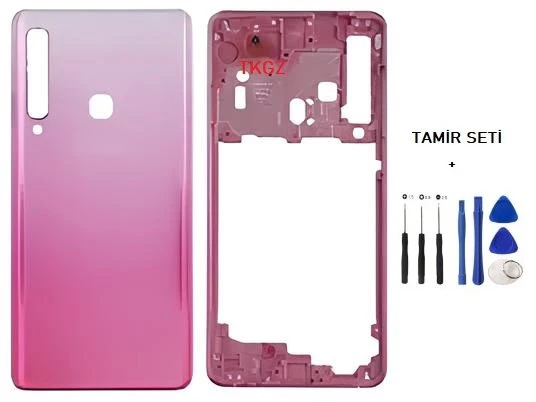 Samsung Galaxy A9  - SM-A920F FULL Kasa Arka Kapak Takım PEMBE - TAMİR SETİ ürün görseli 1