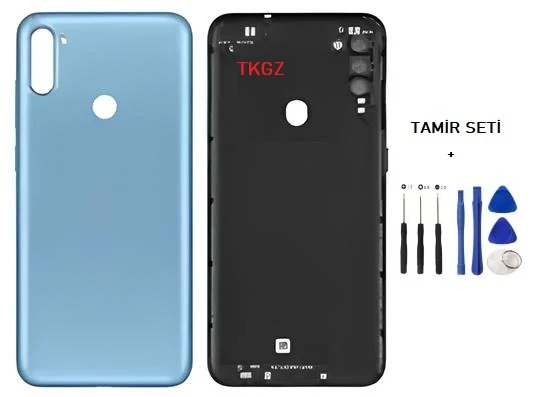 Samsung Galaxy A11  - SM-A115F FULL Kasa Arka Kapak Takım MAVİ - TAMİR SETİ ürün görseli 1
