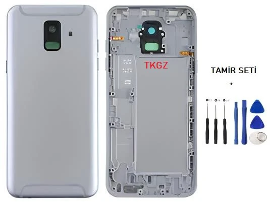 Samsung Galaxy A6  - SM-A600F FULL Kasa Arka Kapak Takım MAVİ - TAMİR SETİ ürün görseli 1