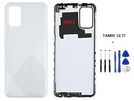 Samsung Galaxy A02S  - SM-A025 FULL Kasa Arka Kapak Takım BEYAZ - TAMİR SETİ ürün görseli 1