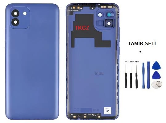 Samsung Galaxy A03  - SM-A035 FULL Kasa Arka Kapak Takım MAVİ - TAMİR SETİ ürün görseli 1