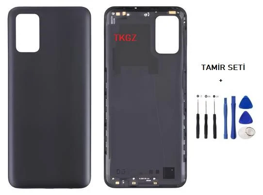 Samsung Galaxy A03S - SM-A037 FULL Kasa Arka Kapak Takım SİYAH - TAMİR SETİ ürün görseli 1