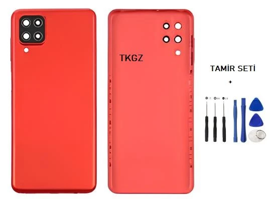 Samsung Galaxy A12  - SM-A125F FULL Kasa Arka Kapak Takım KIRMIZI - TAMİR SETİ ürün görseli 1