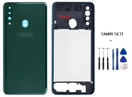 Samsung Galaxy A20S  - SM-A207F FULL Kasa Arka Kapak Takım YEŞİL - TAMİR SETİ ürün görseli 1