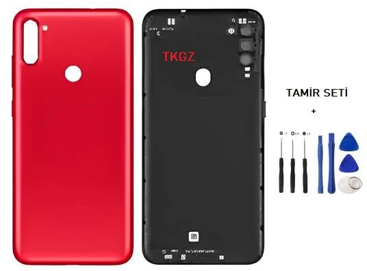 Samsung Galaxy A11  - SM-A115F FULL Kasa Arka Kapak Takım KIRMIZI - TAMİR SETİ ürün görseli 1
