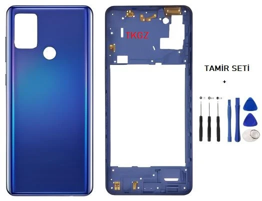 Samsung Galaxy A21S  - SM-A217F FULL Kasa Arka Kapak Takım MAVİ - TAMİR SETİ ürün görseli 1