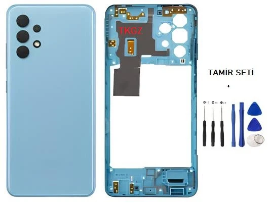 Samsung Galaxy A32  - SM-A325F FULL Kasa Arka Kapak Takım MAVİ - TAMİR SETİ ürün görseli 1