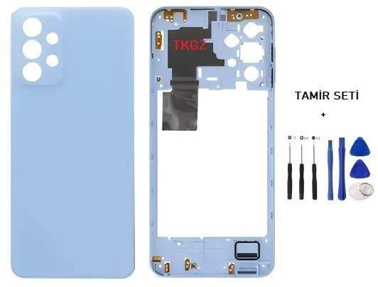 Samsung Galaxy A23  - SM-A235F FULL Kasa Arka Kapak Takım MAVİ - TAMİR SETİ ürün görseli 1