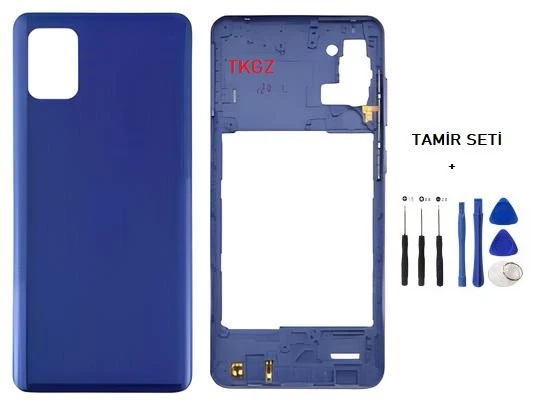 Samsung Galaxy A31  - SM-A315F FULL Kasa Arka Kapak Takım MAVİ - TAMİR SETİ ürün görseli 1