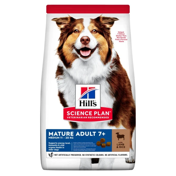 Hills Science Plan Mature 7+ Kuzulu ve Pirinçli Yaşlı Köpek Maması 14 Kg ürün görseli 1