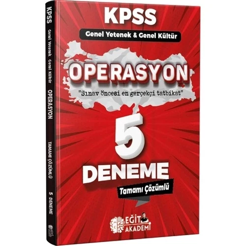 KPSS GY GK OPERASYOON 5+1 MODÜLER DENEME ürün görseli 1